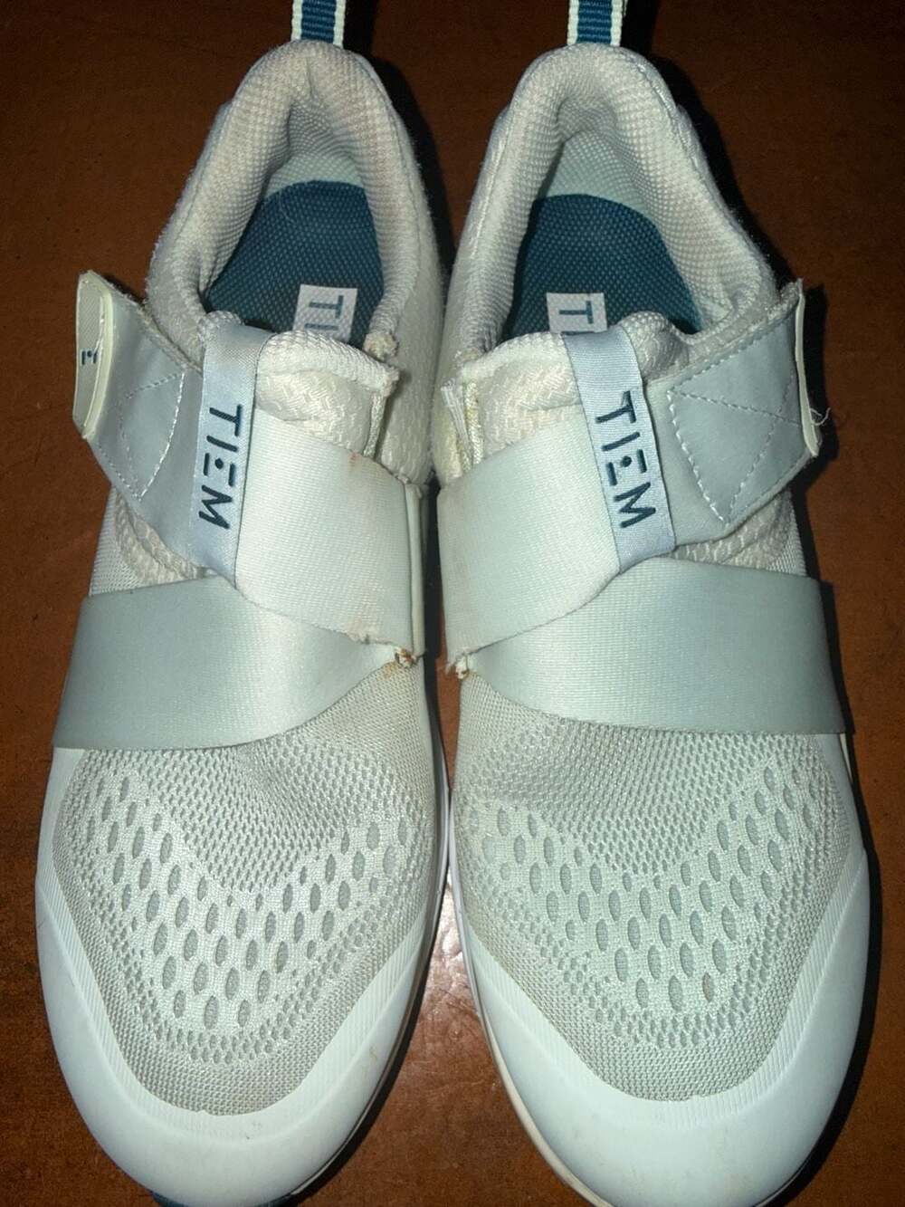 TIEM Slipstream Cycling Shoes White Blue